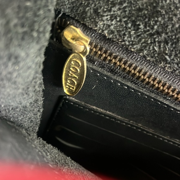 Vintage Coach Metropolitan black Leather Briefcase / Computer Bag 16" x 12" x 3" - Picture 8 of 11